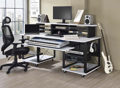 Bigger and better than ever, the Megara music desk is a great option for aspiring artists or producers.