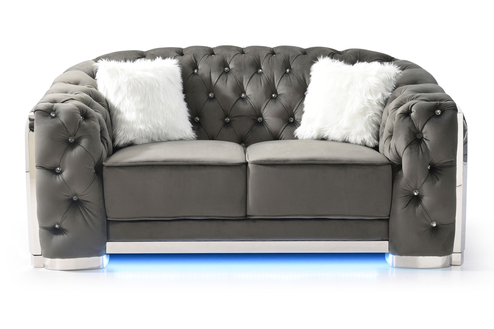 Loveseat With Flared Arms