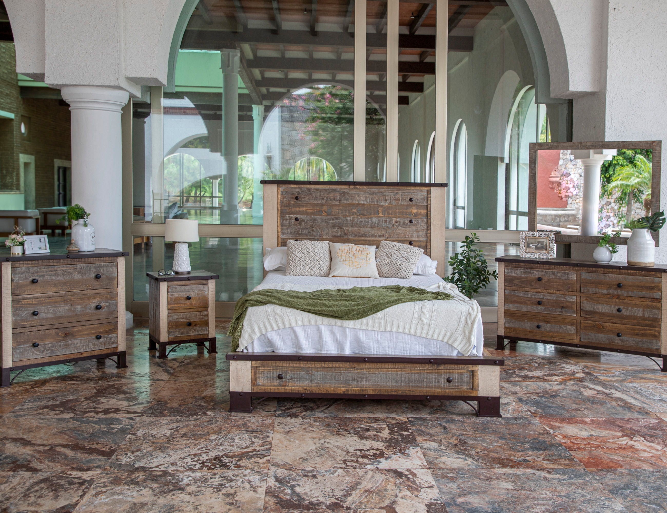 International Furniture Direct Antique - Drawer Chest | Meri Furniture