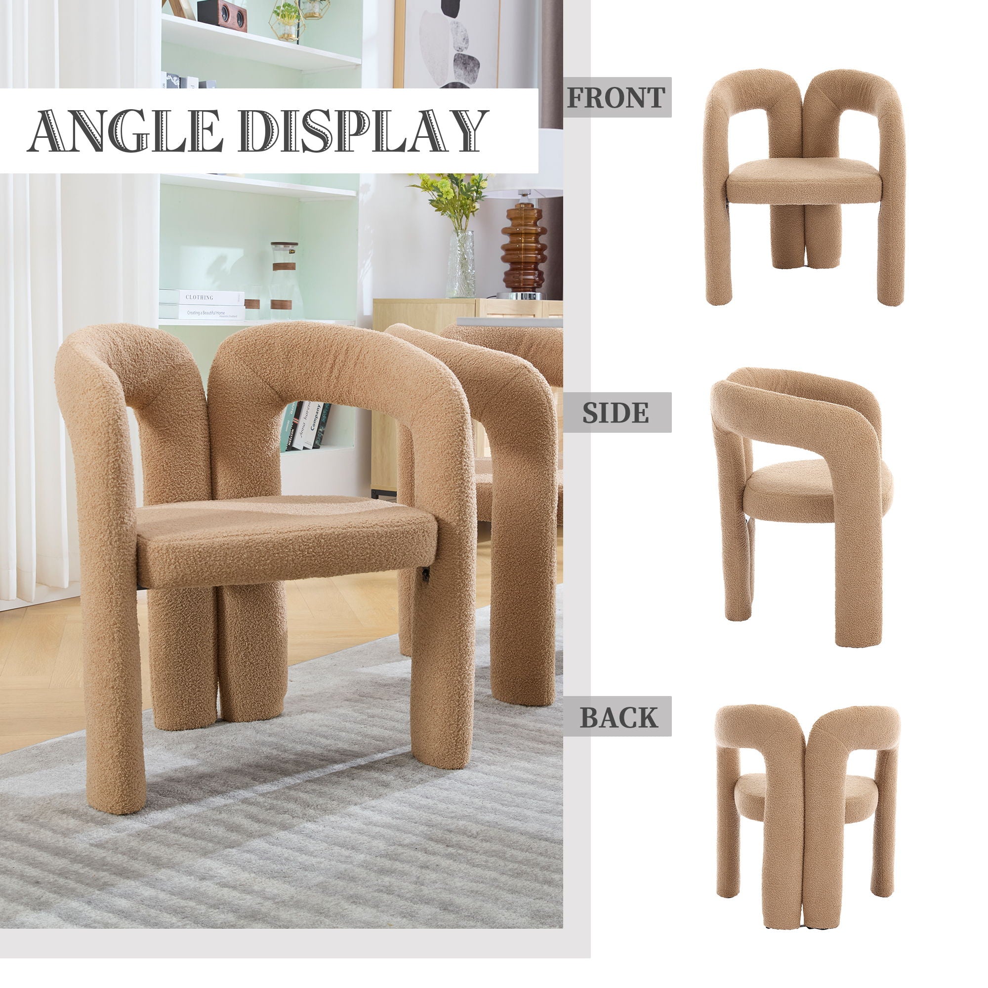 Coolmore Contemporary Designed Accent / Dining Chair With Armrests