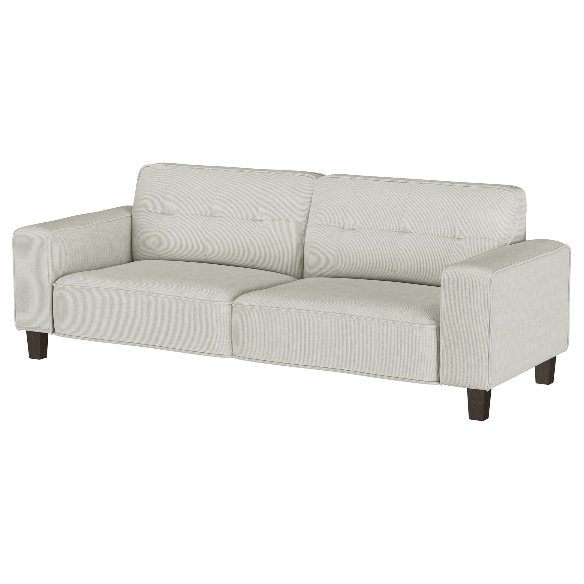 Coaster Fine Furniture Deerhurst - Upholstered Track Arm Tufted Sofa - Greige | Meri Furniture
