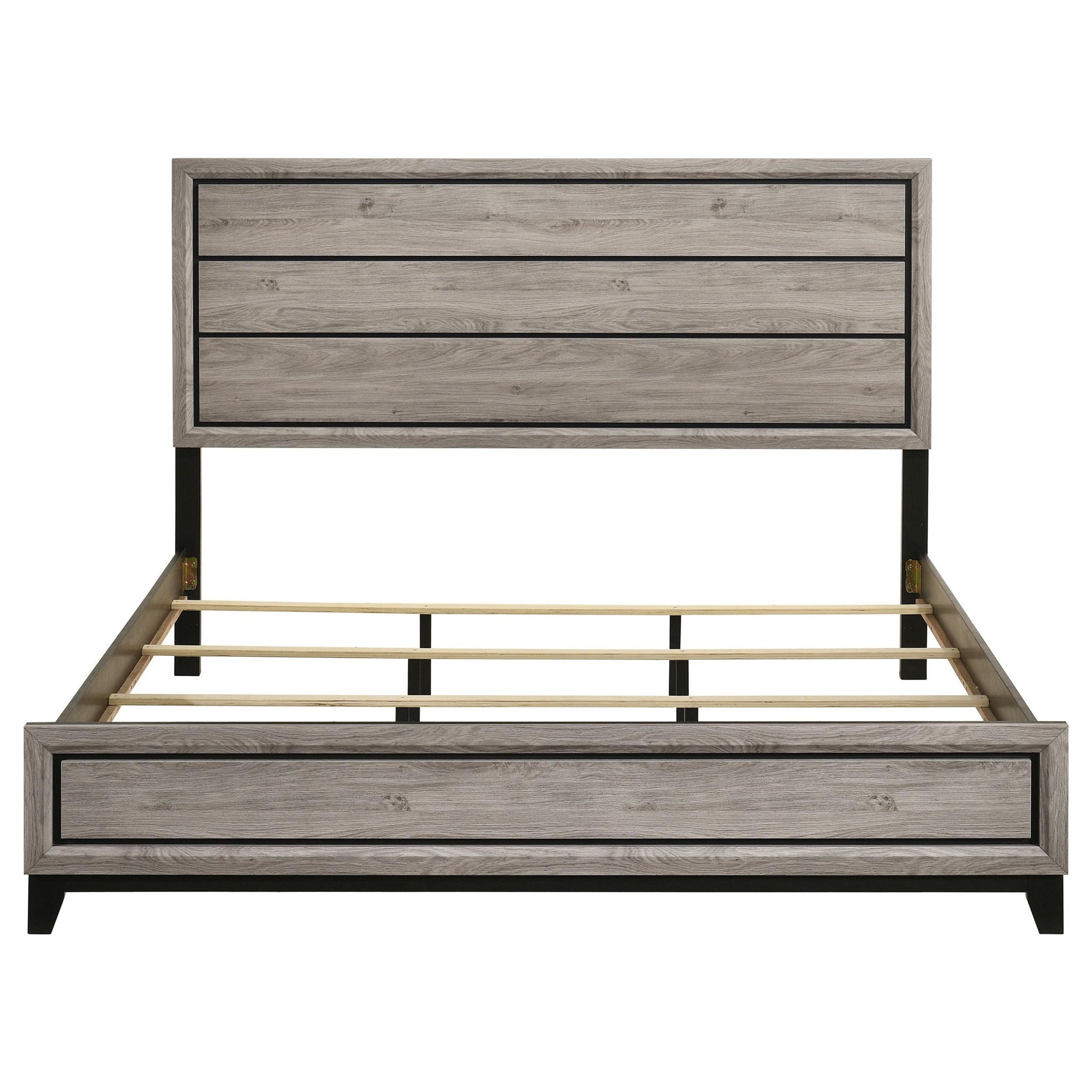Watson Wood Eastern King Panel Bed Light Taupe