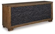 Signature Design by Ashley® Rosswain - Warm Brown - Extra Large TV Stand | Meri Furniture