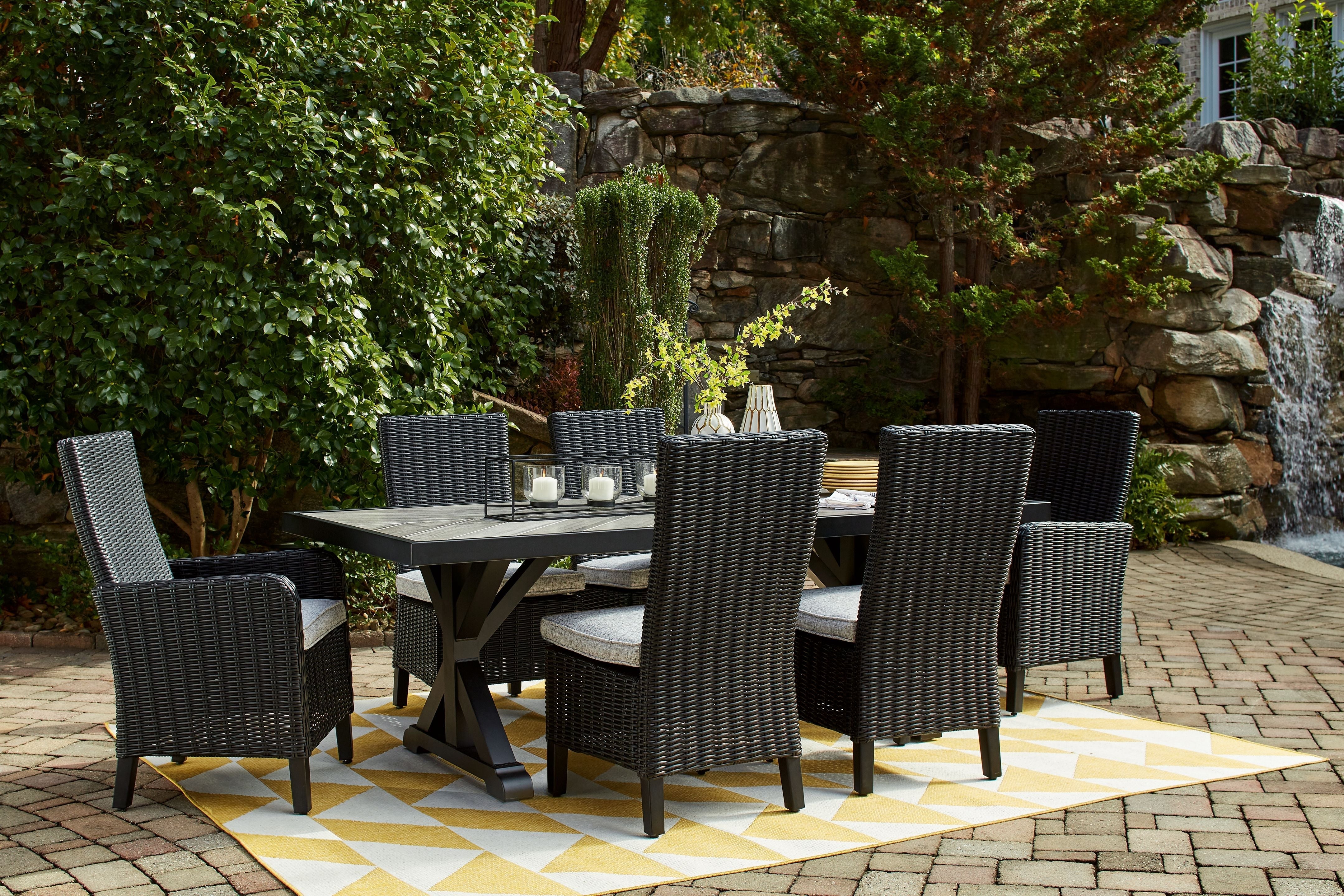 Signature Design by Ashley® Beachcroft - Outdoor Dining Set | Meri Furniture
