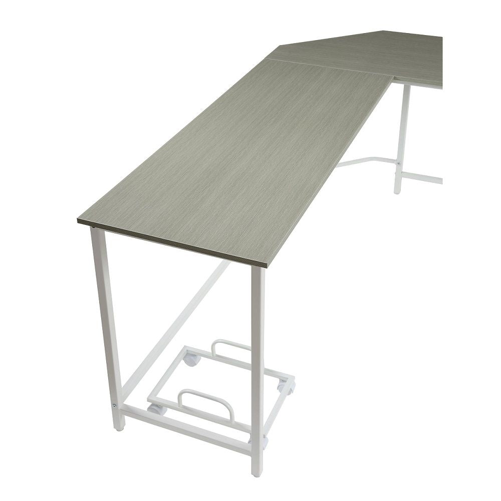 Dazenus - Desk - Gray & White Finish - 30"