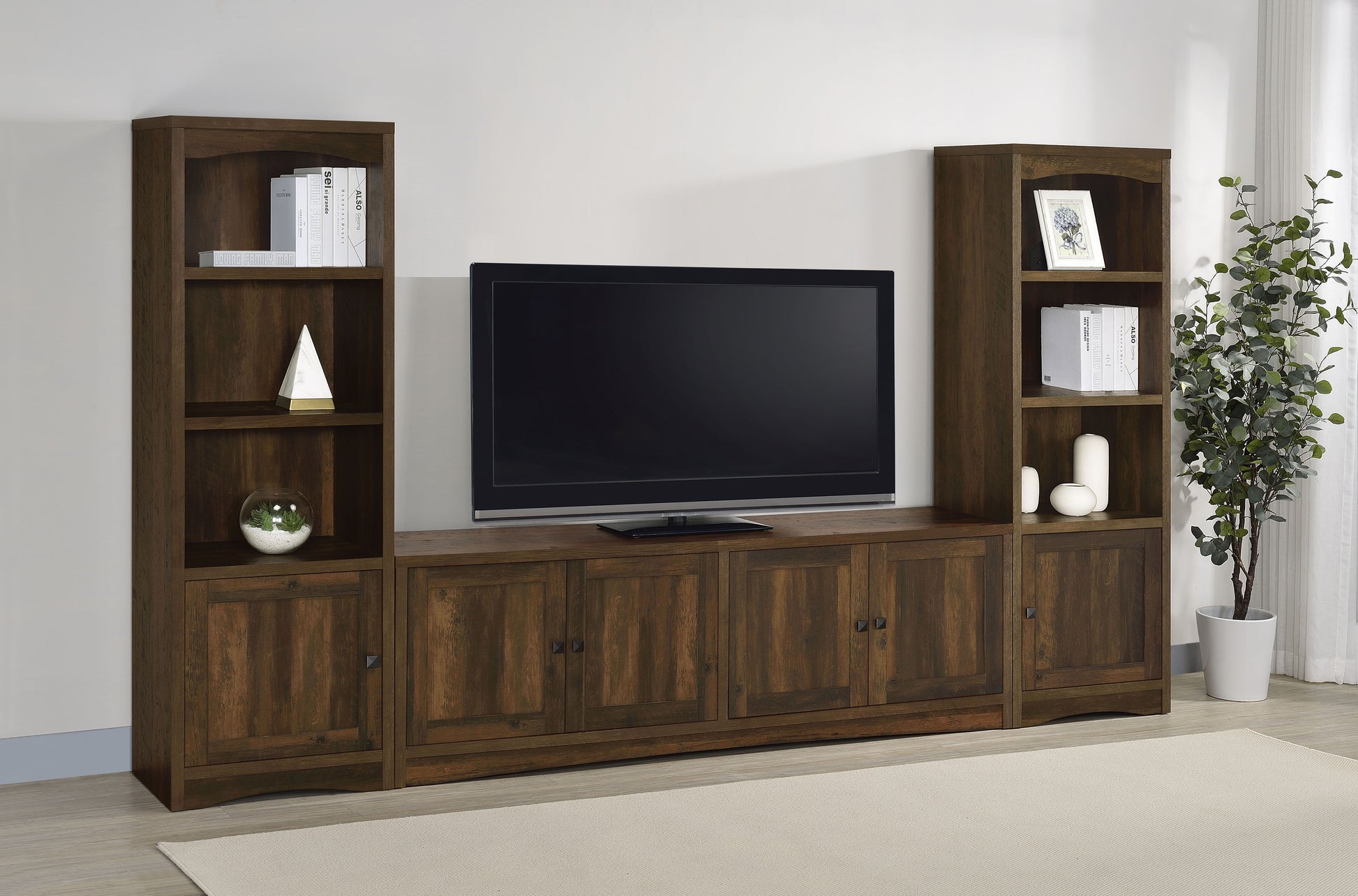 Coaster Fine Furniture Laughlin - 3-piece Entertainment Center TV Stand - White | Meri Furniture