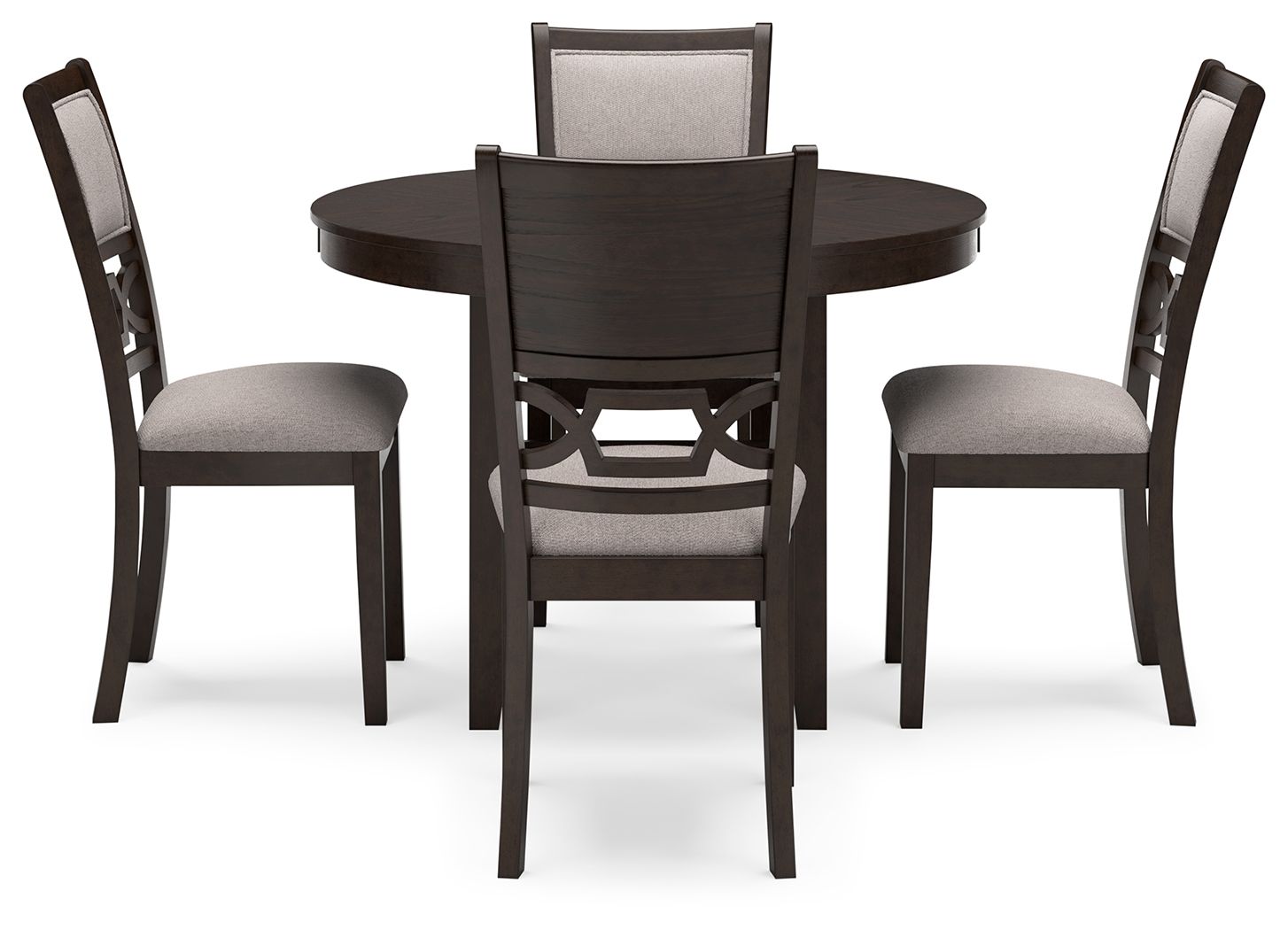 Signature Design by Ashley® Langwest - Brown - Dining Room Table Set (Set of 5) | Meri Furniture