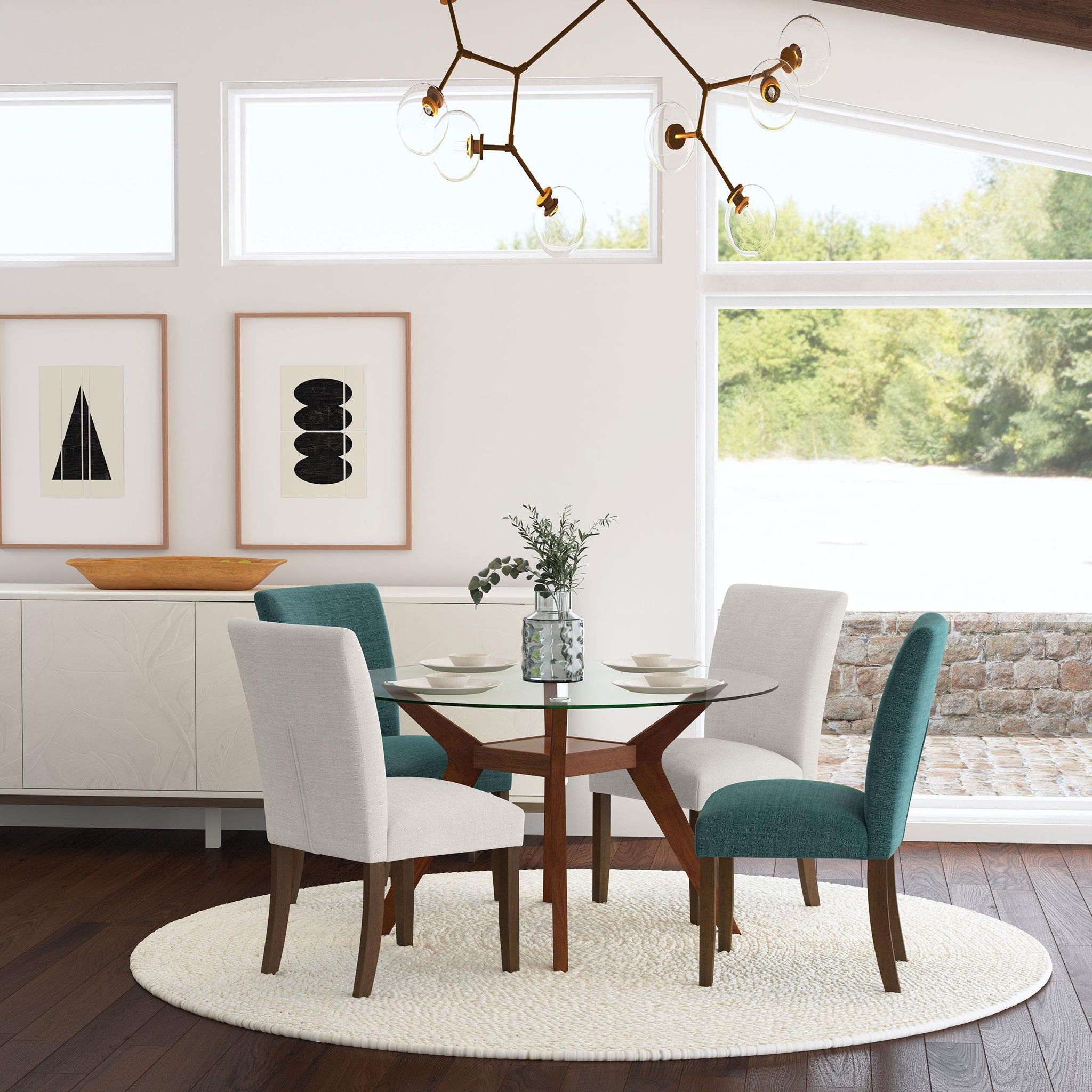 Paxton Upholstered Dining Side Chair Beige (Set of 2)