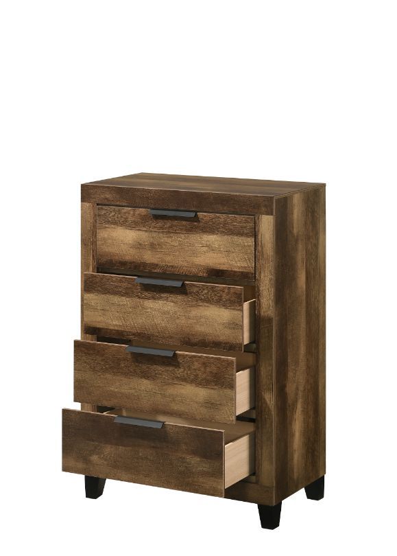 ACME Morales - Chest - Rustic Oak Finish | Meri Furniture