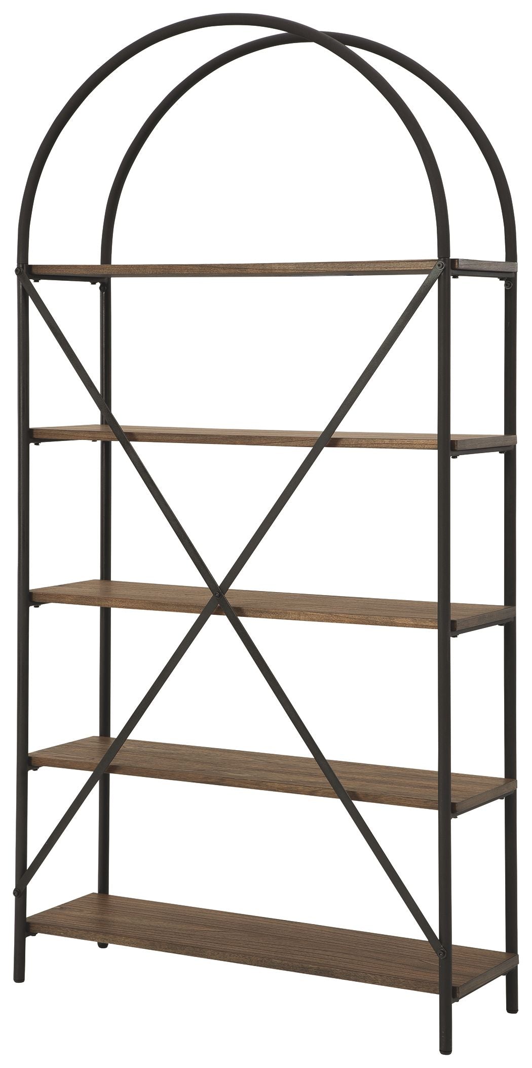 Ashley Furniture Galtbury - Brown / Black - Bookcase | Meri Furniture