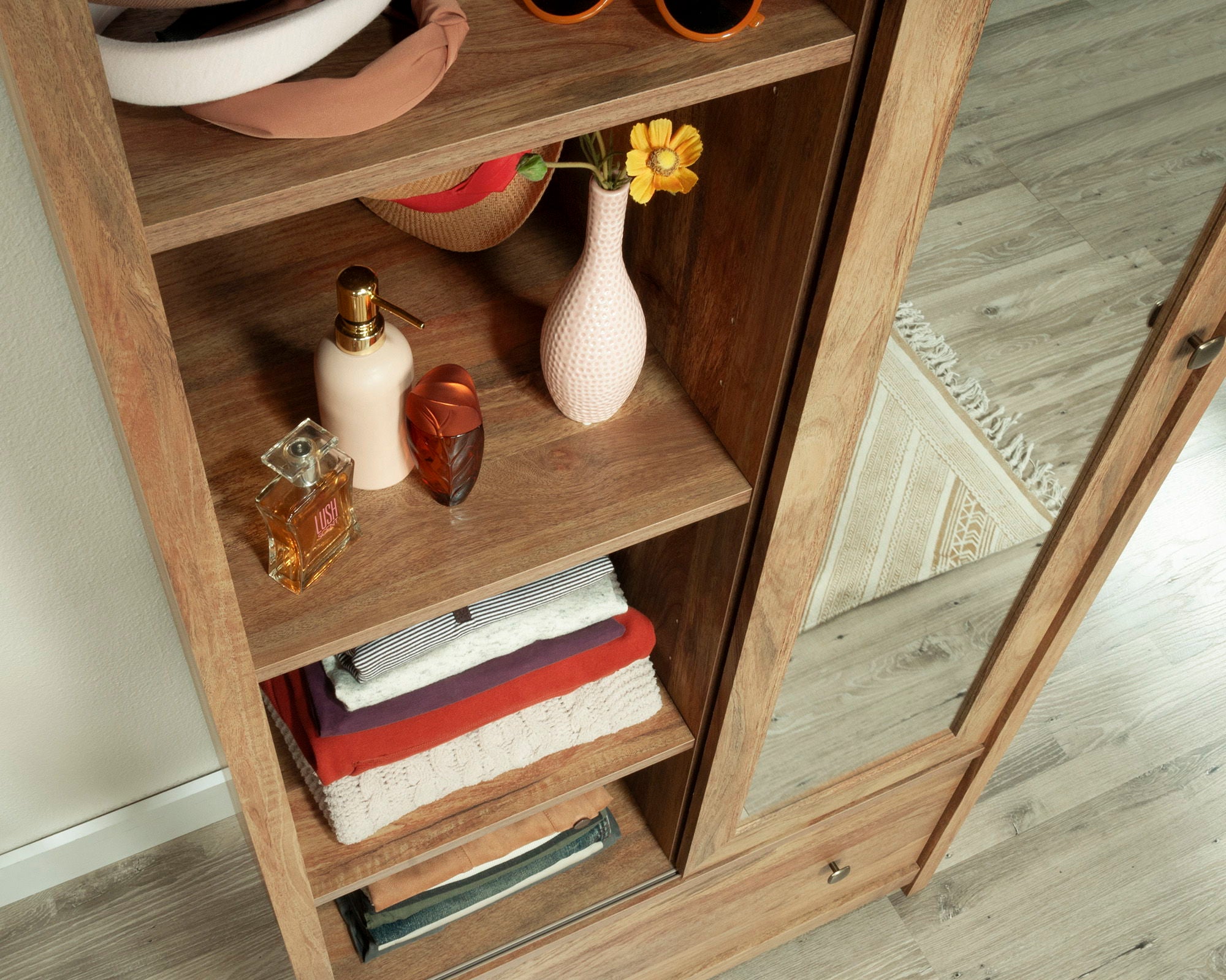 Wardrobe Cabinet in Sindoori Mango