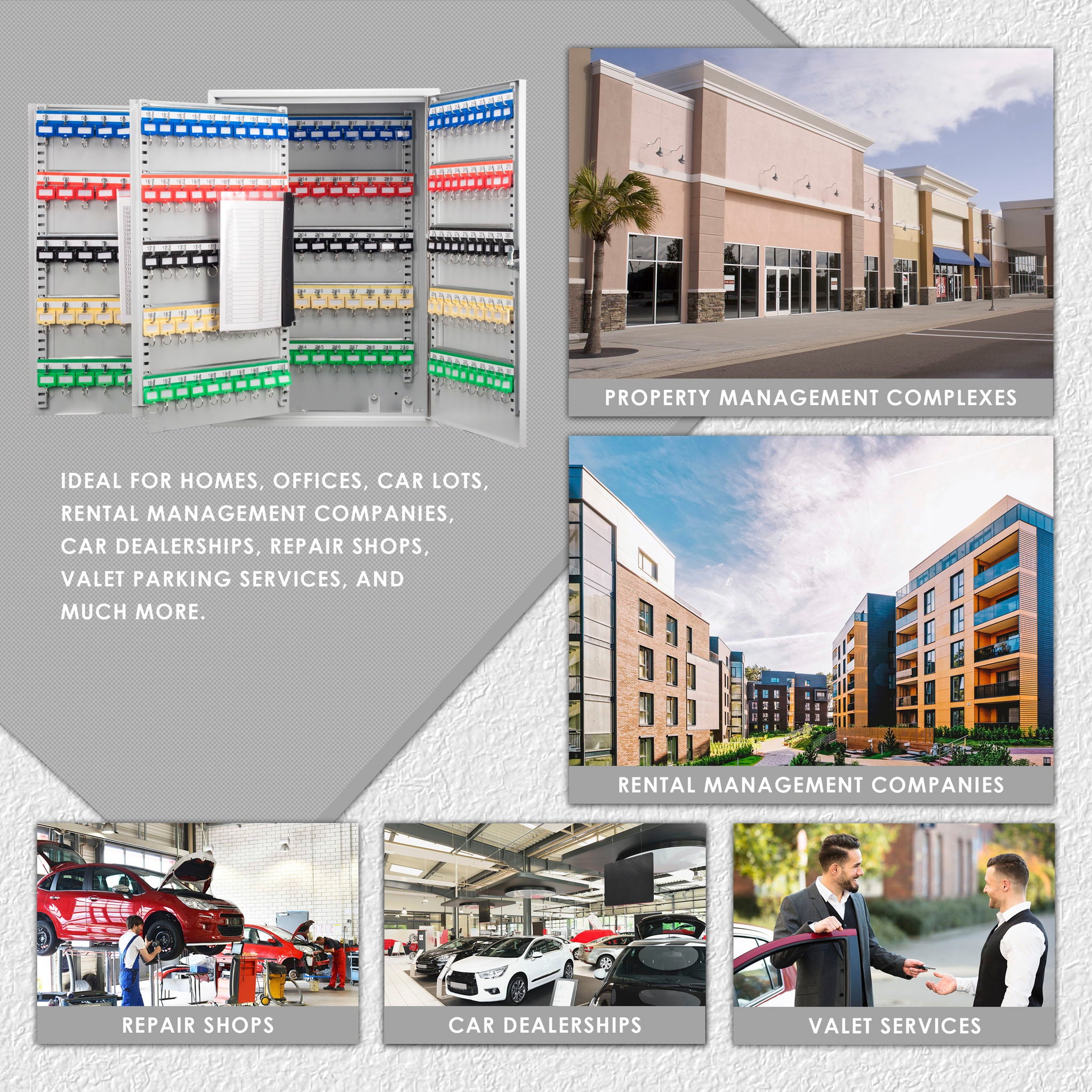 Adjustable Key Cabinet With Lock