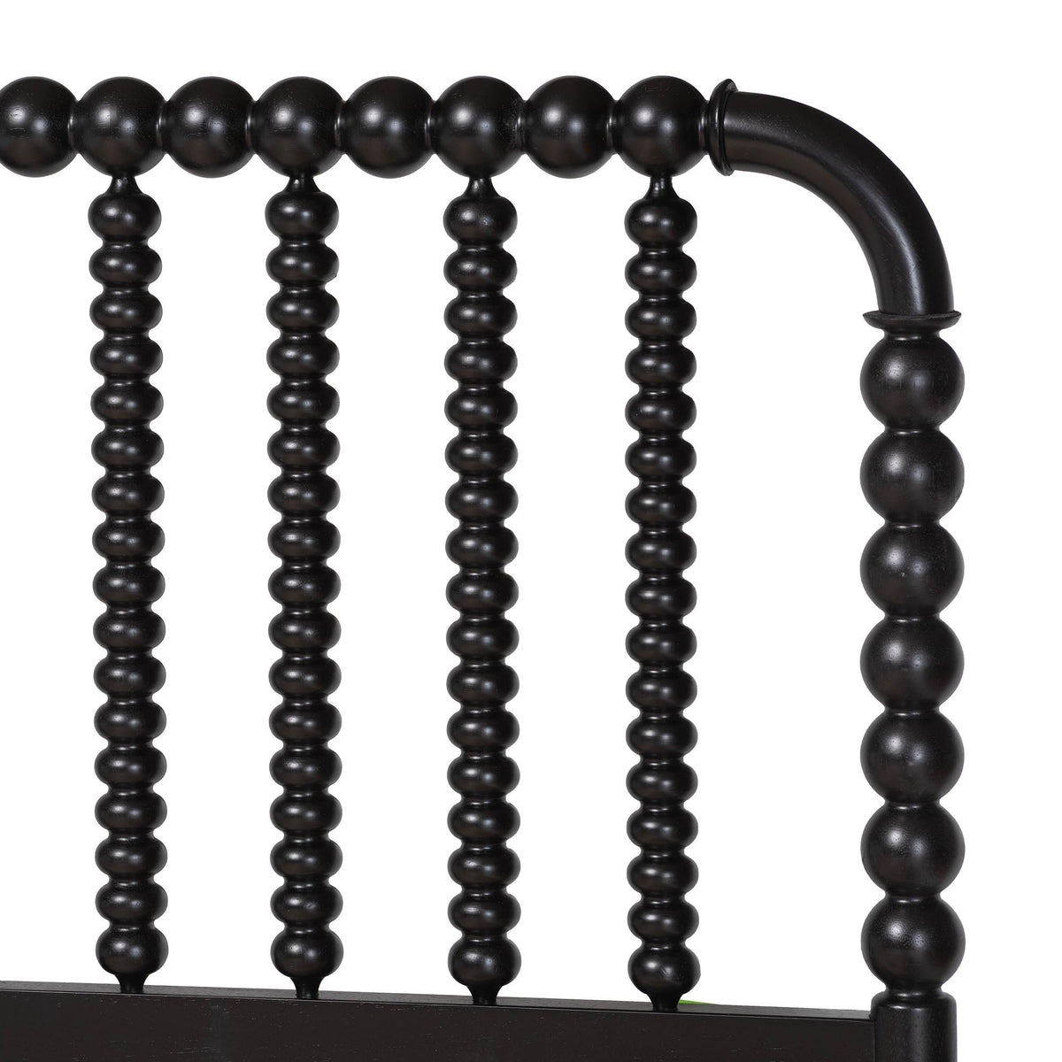 Lucera 6-Drawer Platform Bed with Bobbin Frame, Queen, Black
