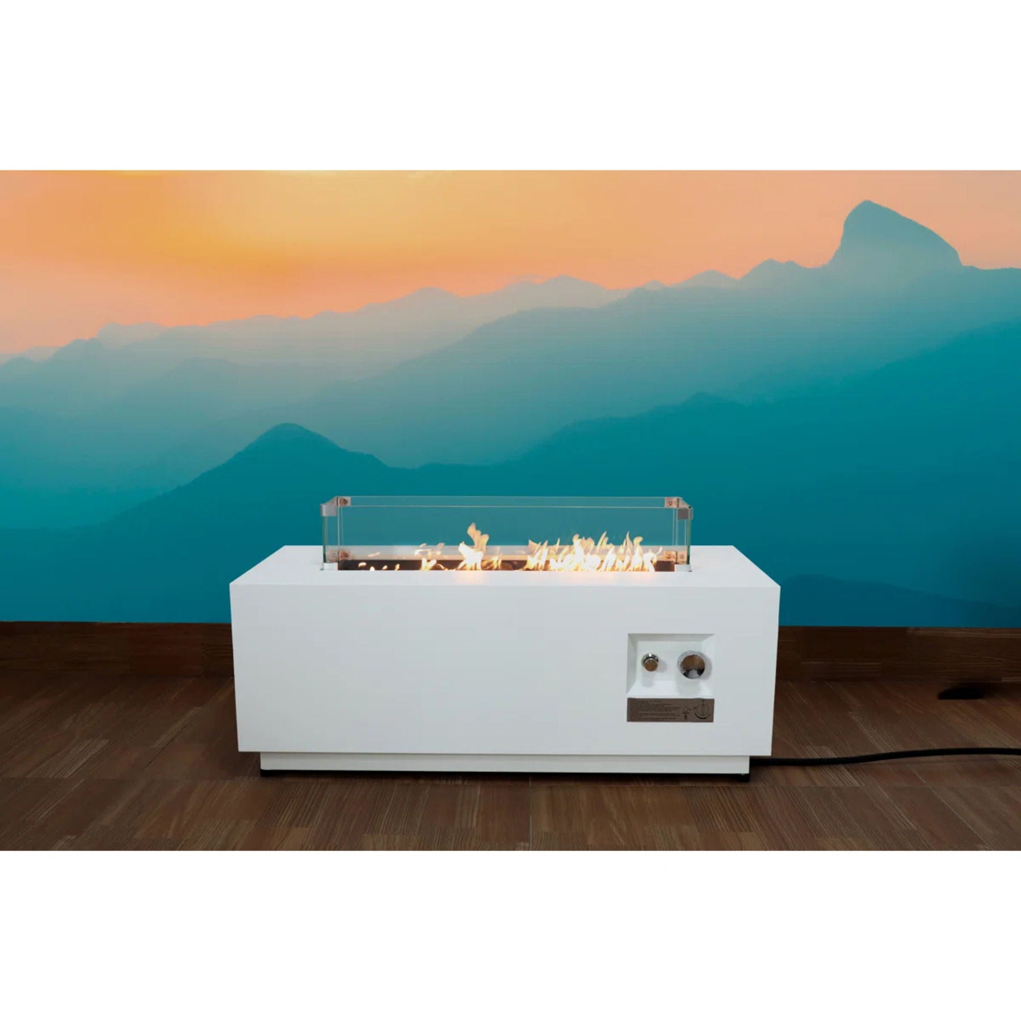 Outdoor Fire Pit Table With Lid, Fuel Versatility