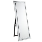Nysa - Floor Mirror - Mirrored & Faux Crystals
