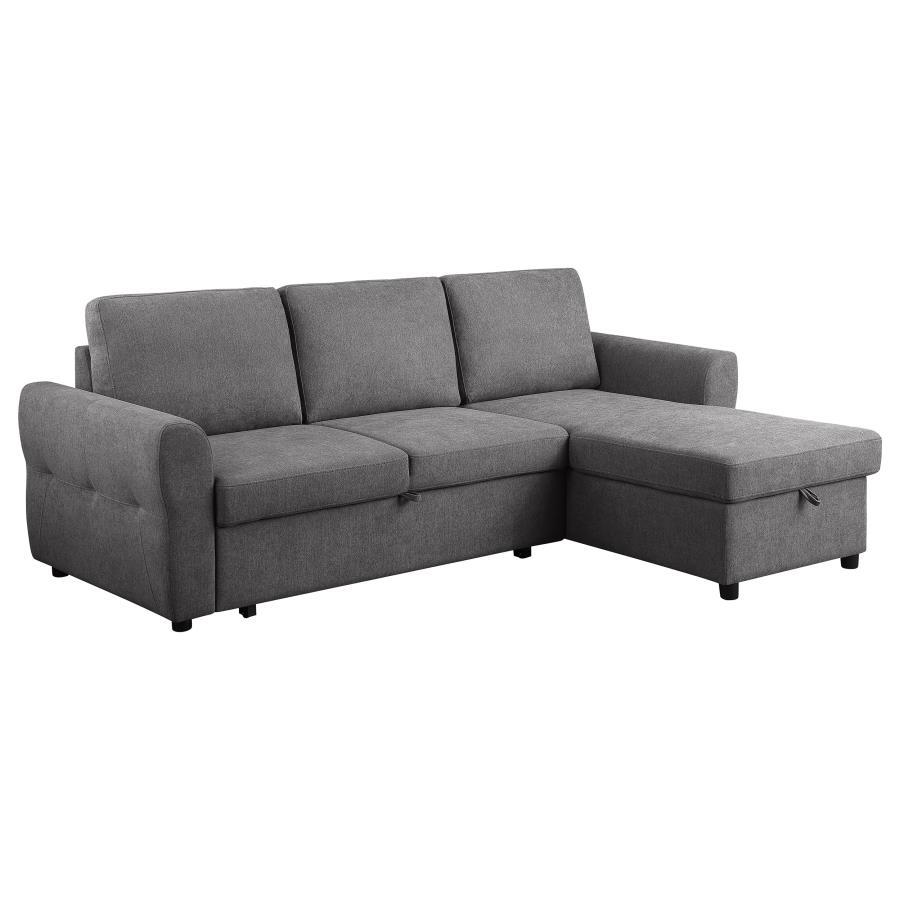 Coaster Fine Furniture Samantha - Upholstered Storage Sleeper Sectional Sofa | Meri Furniture