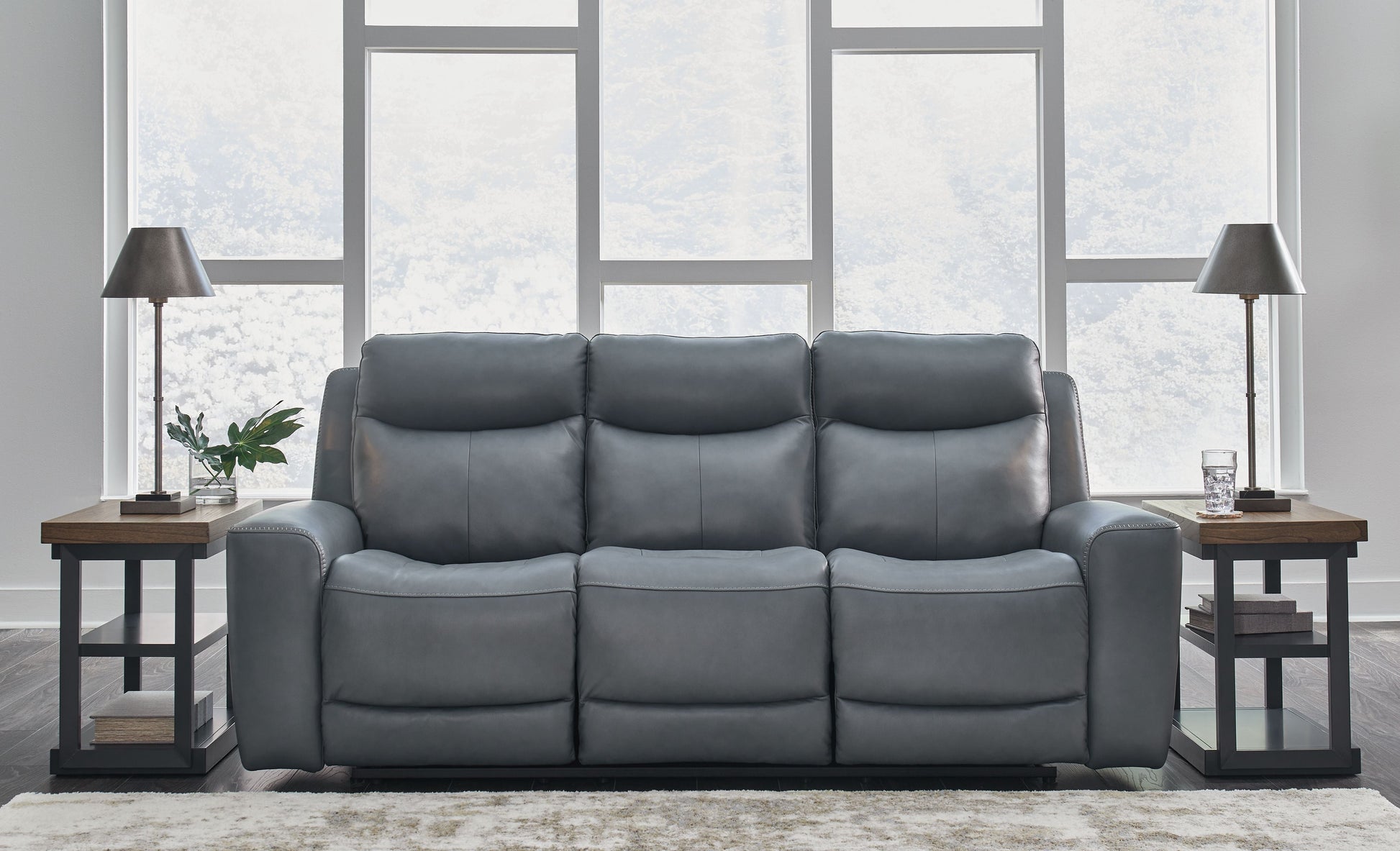 Signature Design by Ashley® Mindanao - Pwr Rec Sofa With Adj Headrest | Meri Furniture