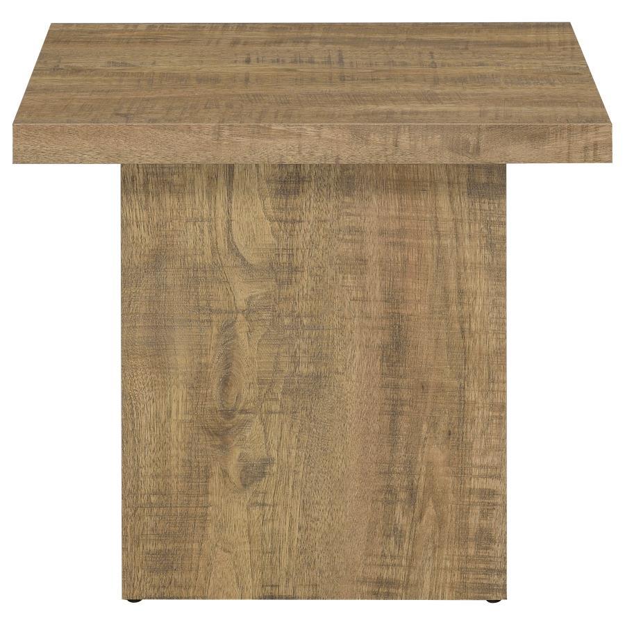 Coaster Fine Furniture Devar - Square Engineered Wood End Table - Mango Brown | Meri Furniture