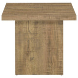 Coaster Fine Furniture Devar - Square Engineered Wood End Table - Mango Brown | Meri Furniture