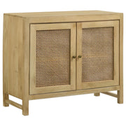 Coaster Fine Furniture Zamora - Wood Accent Cabinet With Woven Cane | Meri Furniture