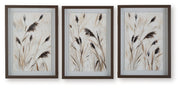 Honslow - Wall Art Set (Set of 3) - Brown / Black / White