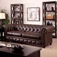 Furniture of America Stanford - Sofa - Brown | Meri Furniture