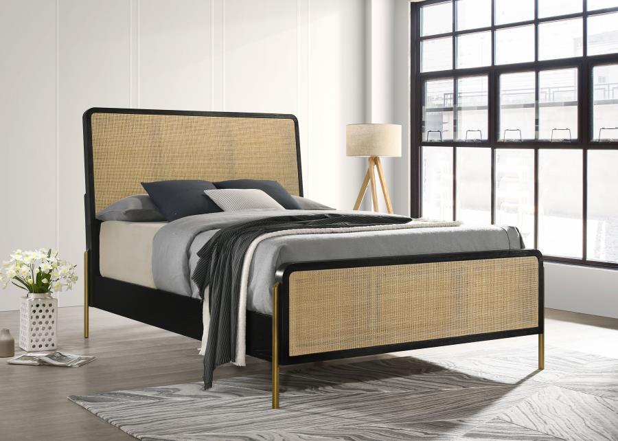 Coaster Fine Furniture Arini - Rattan Panel Bed | Meri Furniture