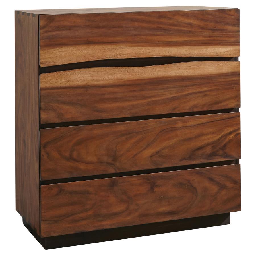 Coaster Fine Furniture Winslow - 4-Drawer Bedroom Chest - Smokey Walnut | Meri Furniture