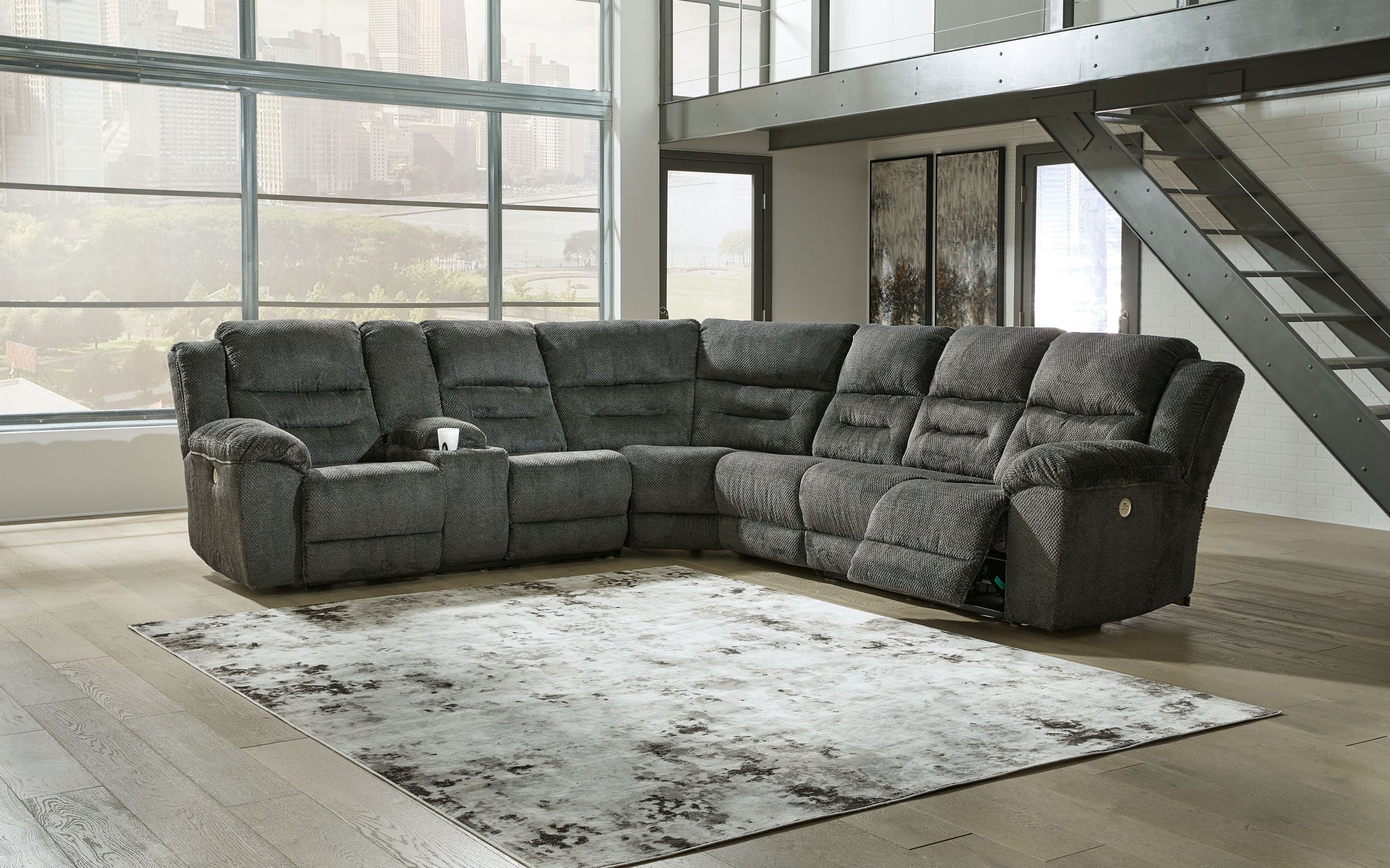 Signature Design by Ashley® Nettington - Power Reclining Sectional | Meri Furniture