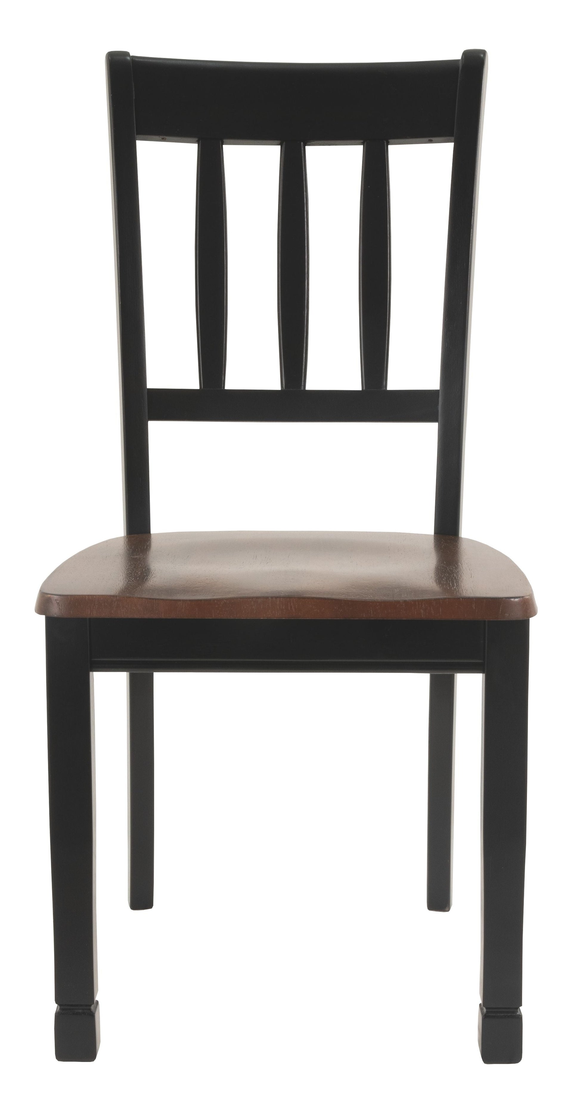 Signature Design by Ashley® Owingsville - Black / Brown - Dining Room Side Chair (Set of 2) | Meri Furniture