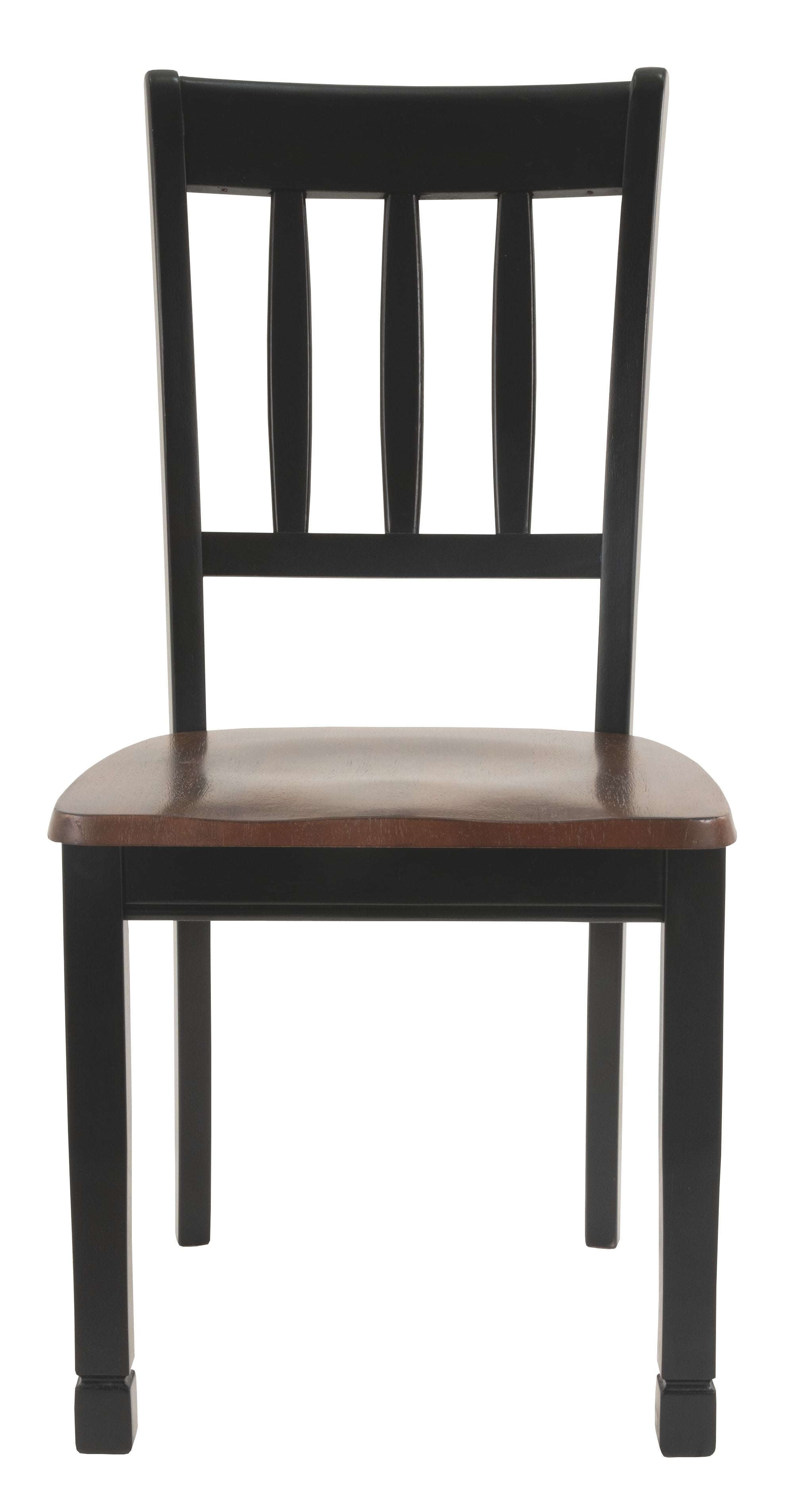 Signature Design by Ashley® Owingsville - Black / Brown - Dining Room Side Chair (Set of 2) | Meri Furniture