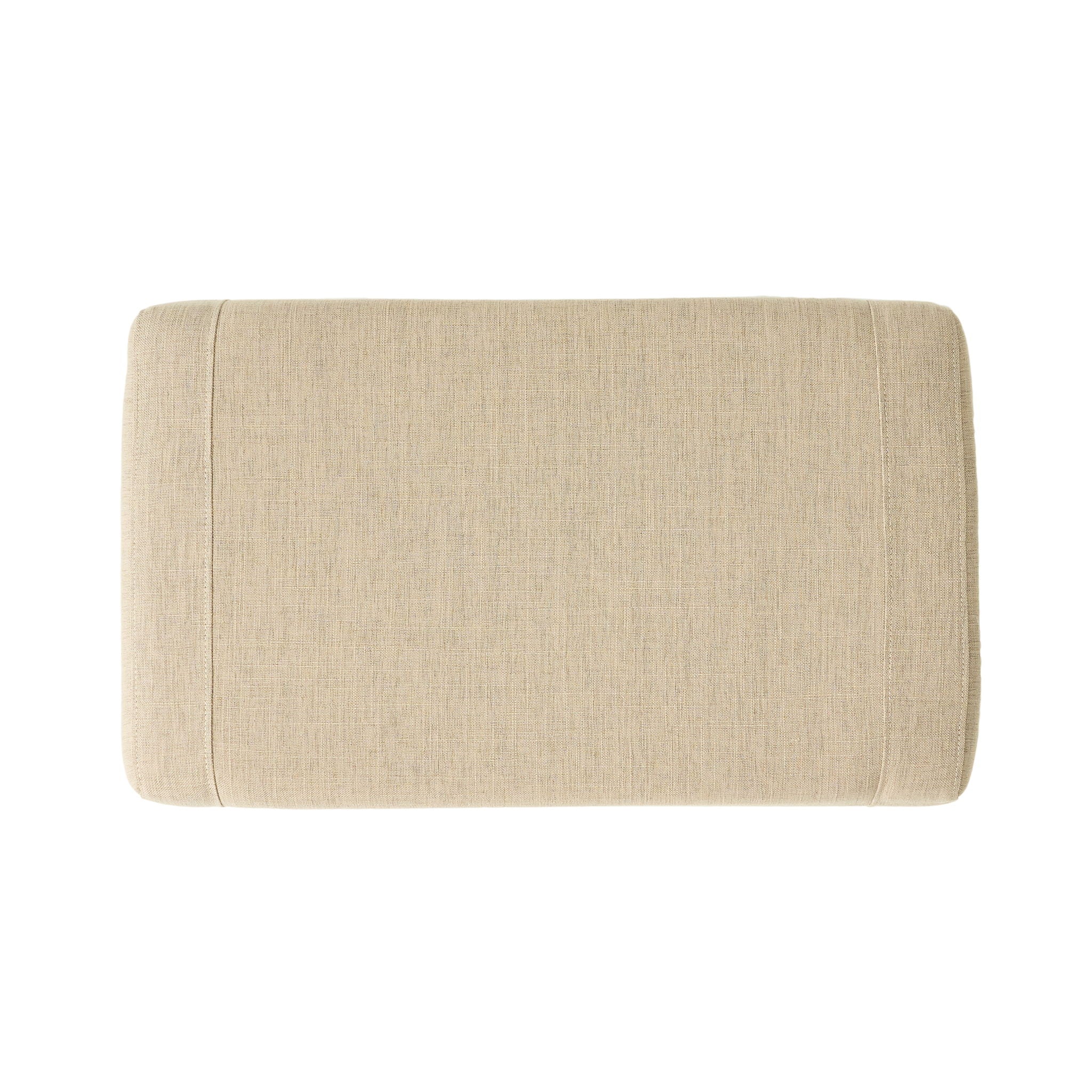 Elegant Upholstered Armchair With Ottoman Set - Beige