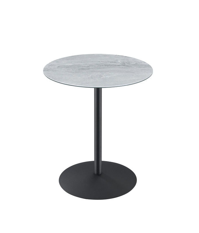 Circa 17.5"W End Table with Gray Marble Textured Top