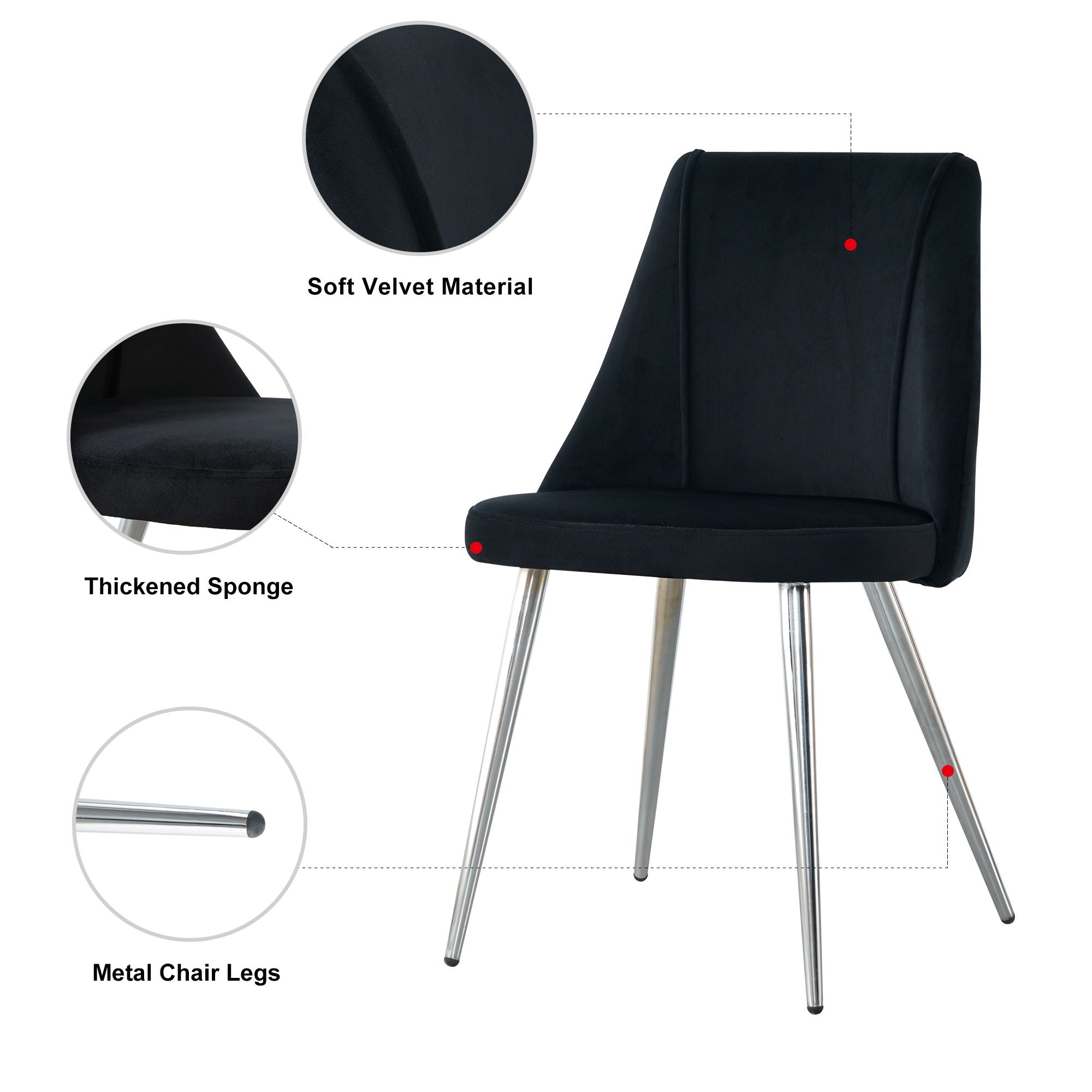 Modern Velvet Dining Chair