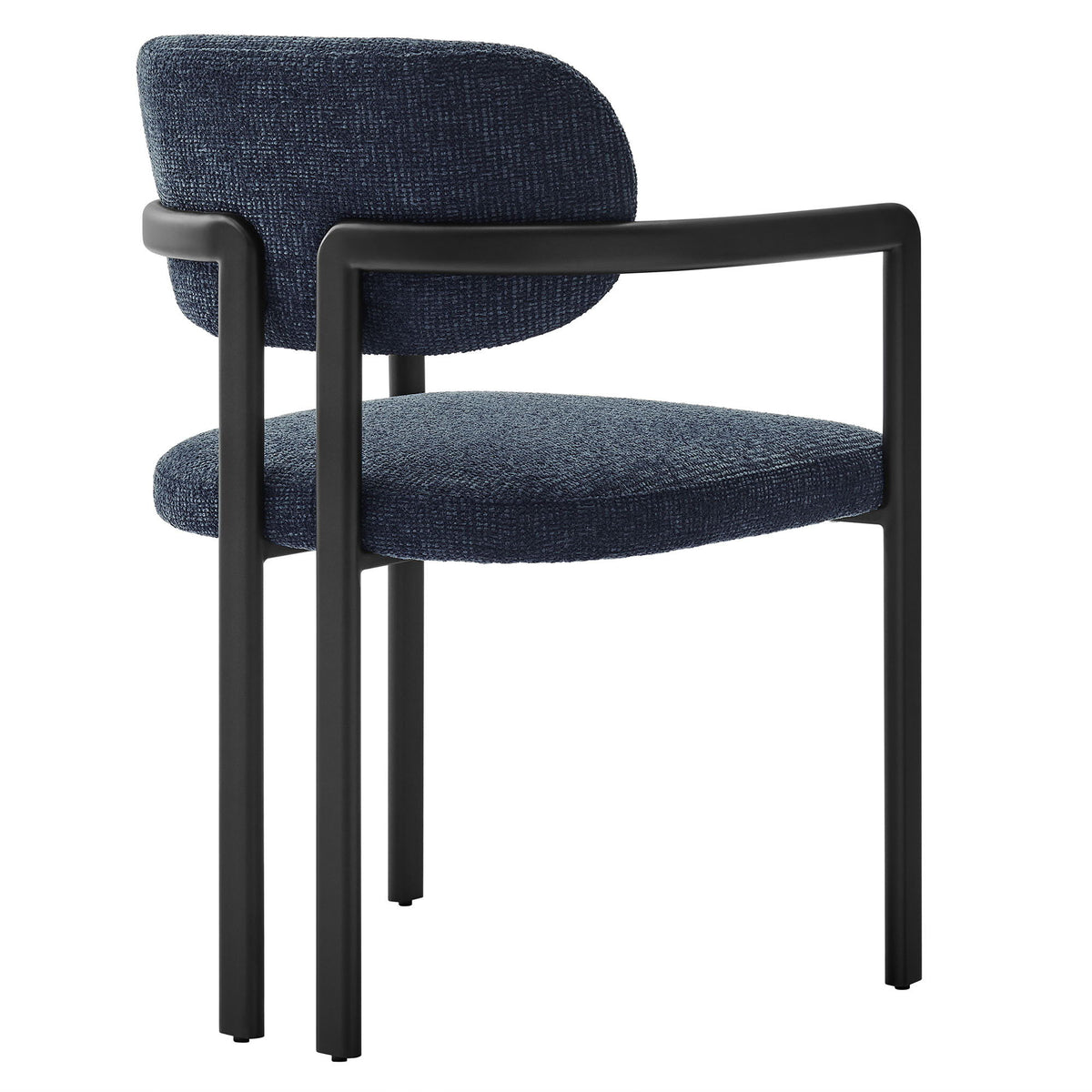 Elio Barrel Fabric and Metal Dining Chair by Modway
