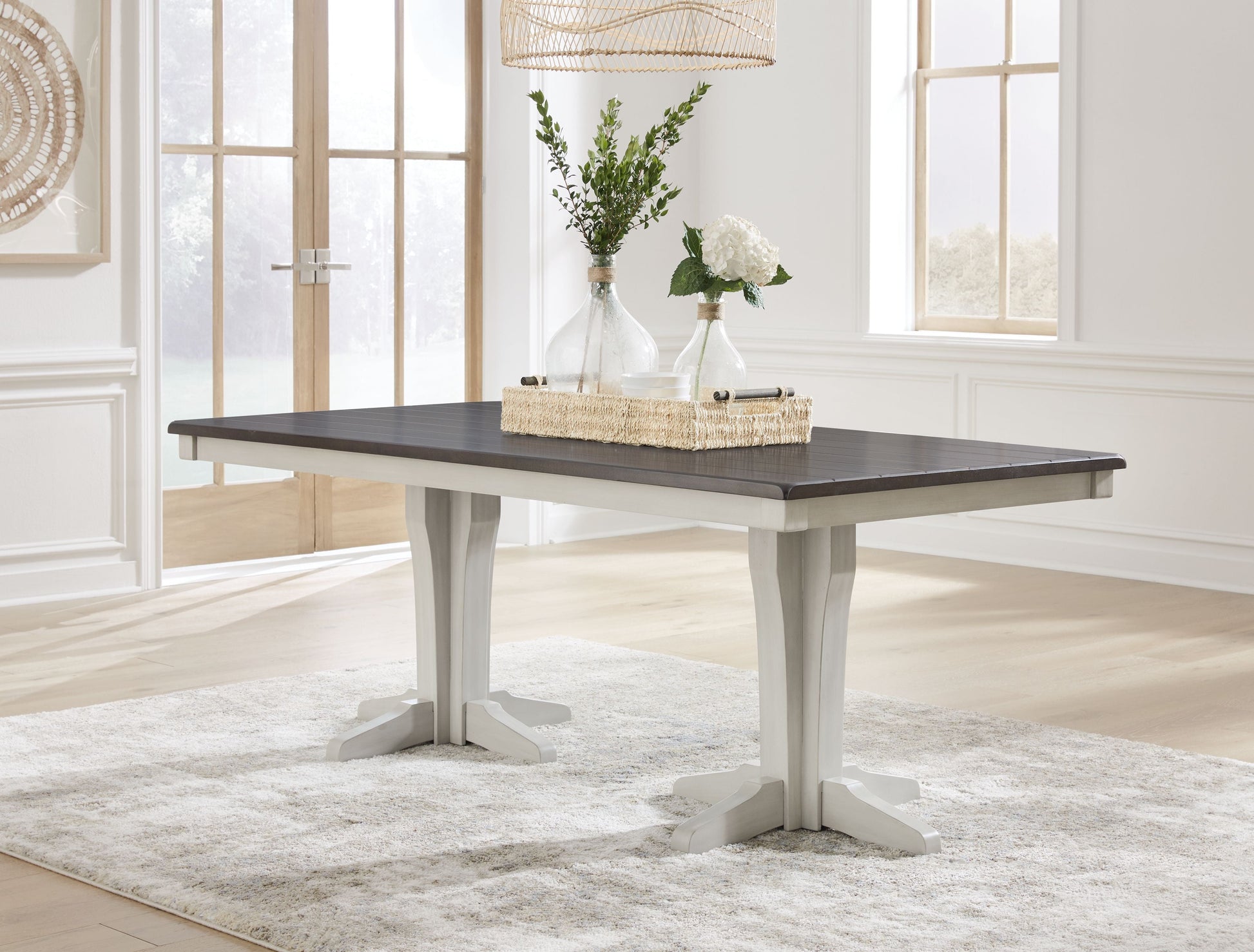 Signature Design by Ashley® Darborn - Gray / Brown - Dining Table | Meri Furniture