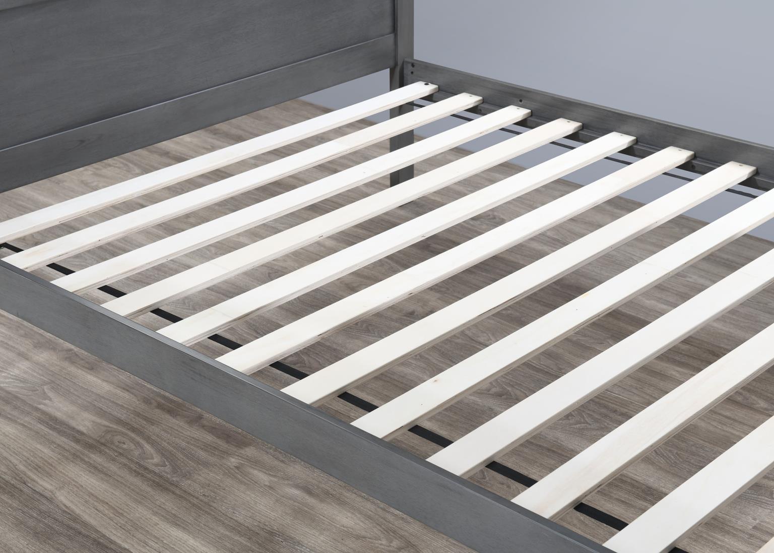 S093 - Twin / Full Bunk Bed - Antique Gray