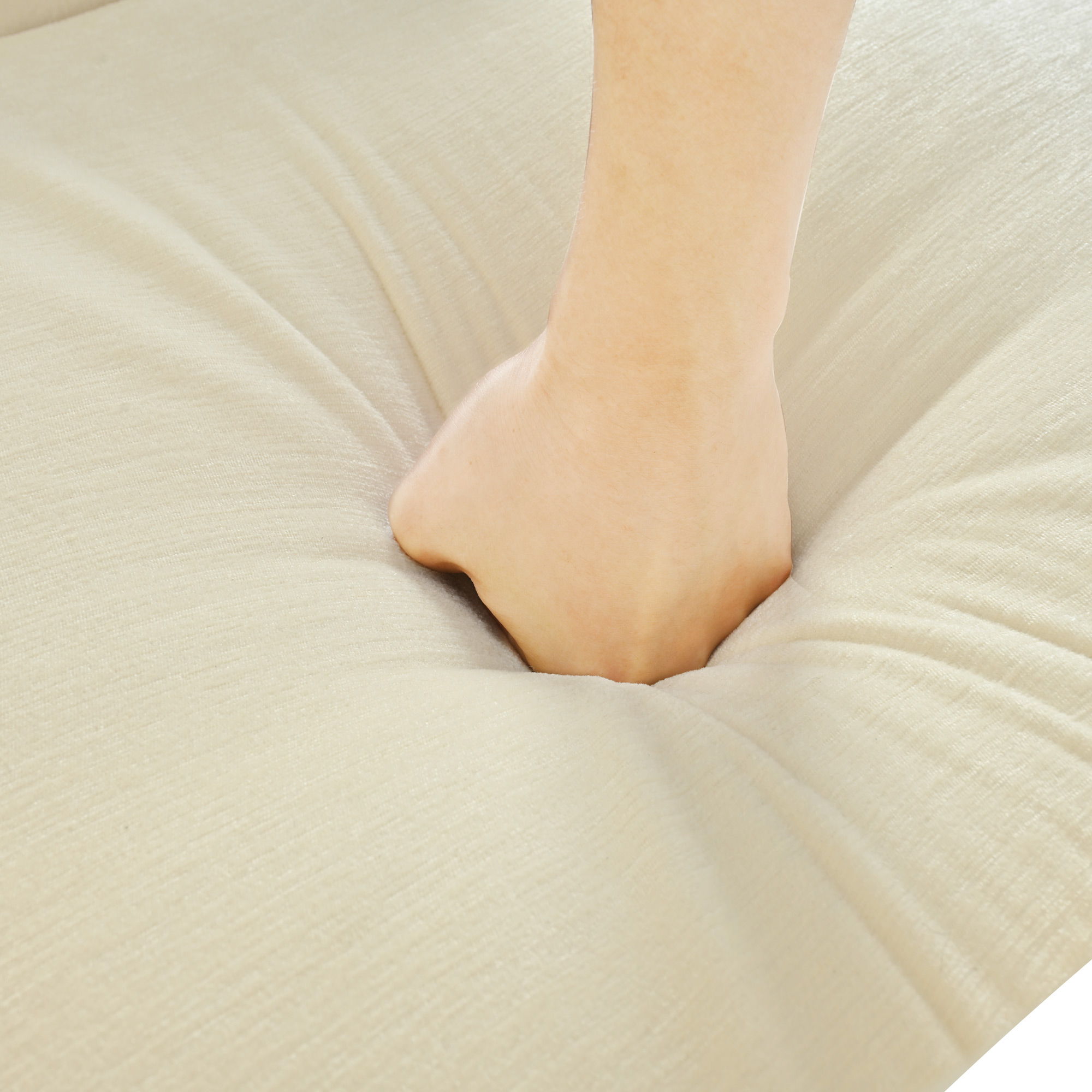 Push Back Recliner Chair Upholstered Recliner Armchair With Classic Wing Back And Solid Gourd-Shaped Legs