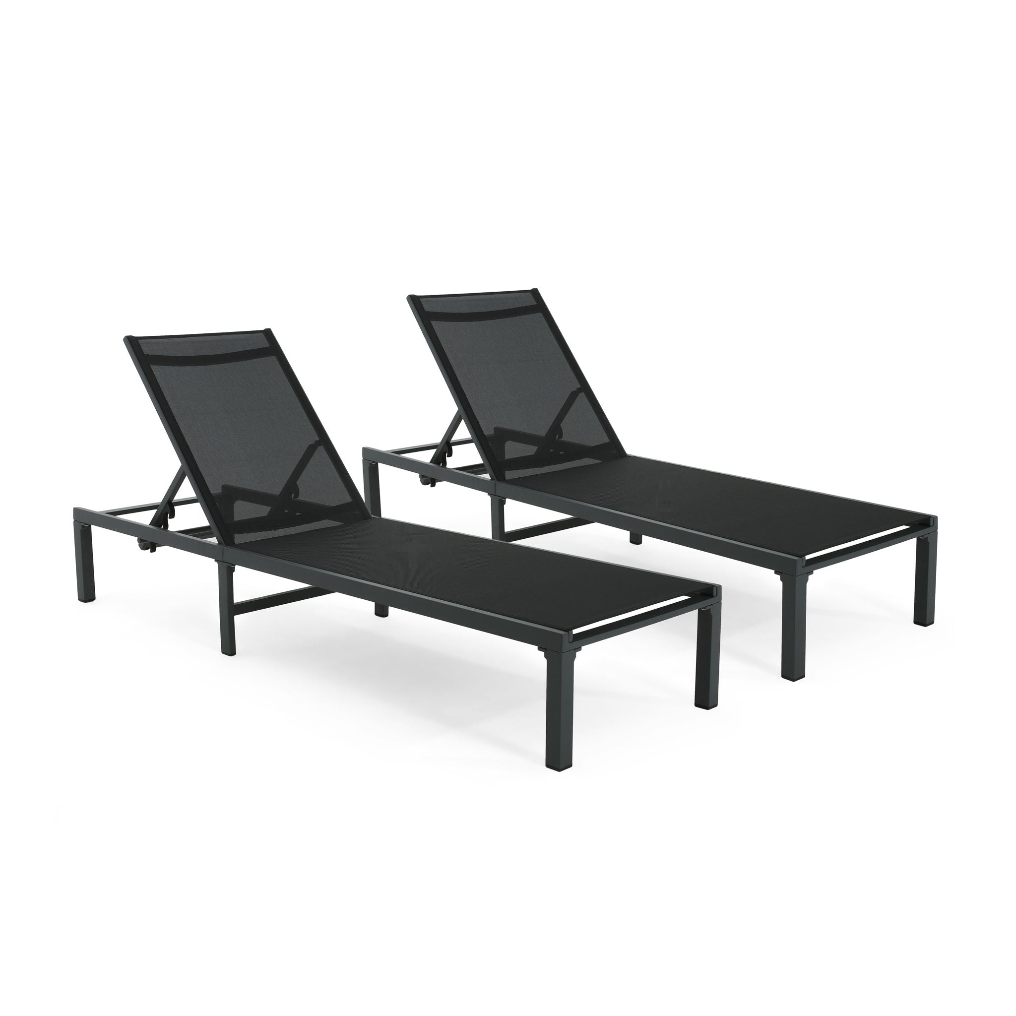 Westport - Outdoor Chaise Lounge (Set of 2) - Black