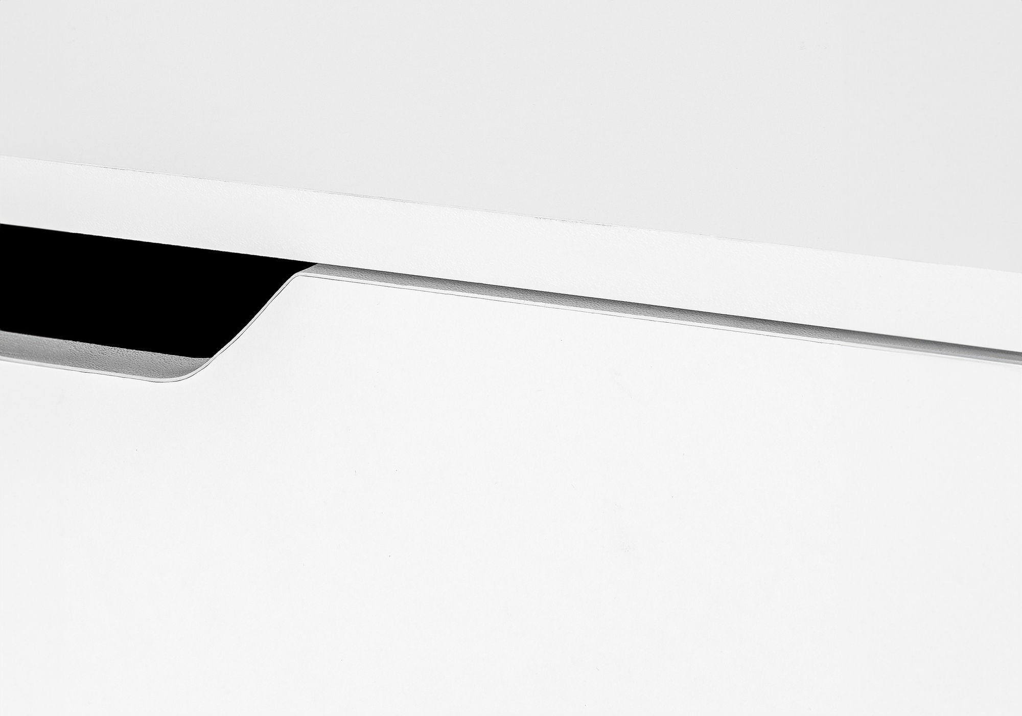 Computer Desk For Home Office, Storage Drawers, Marble Look Contemporary & Modern