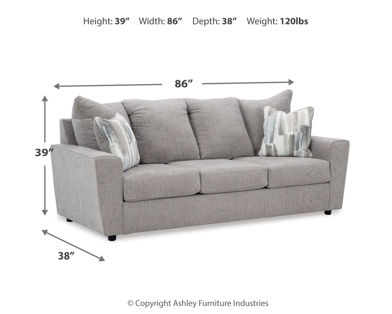 Signature Design by Ashley® Stairatt - Sofa | Meri Furniture