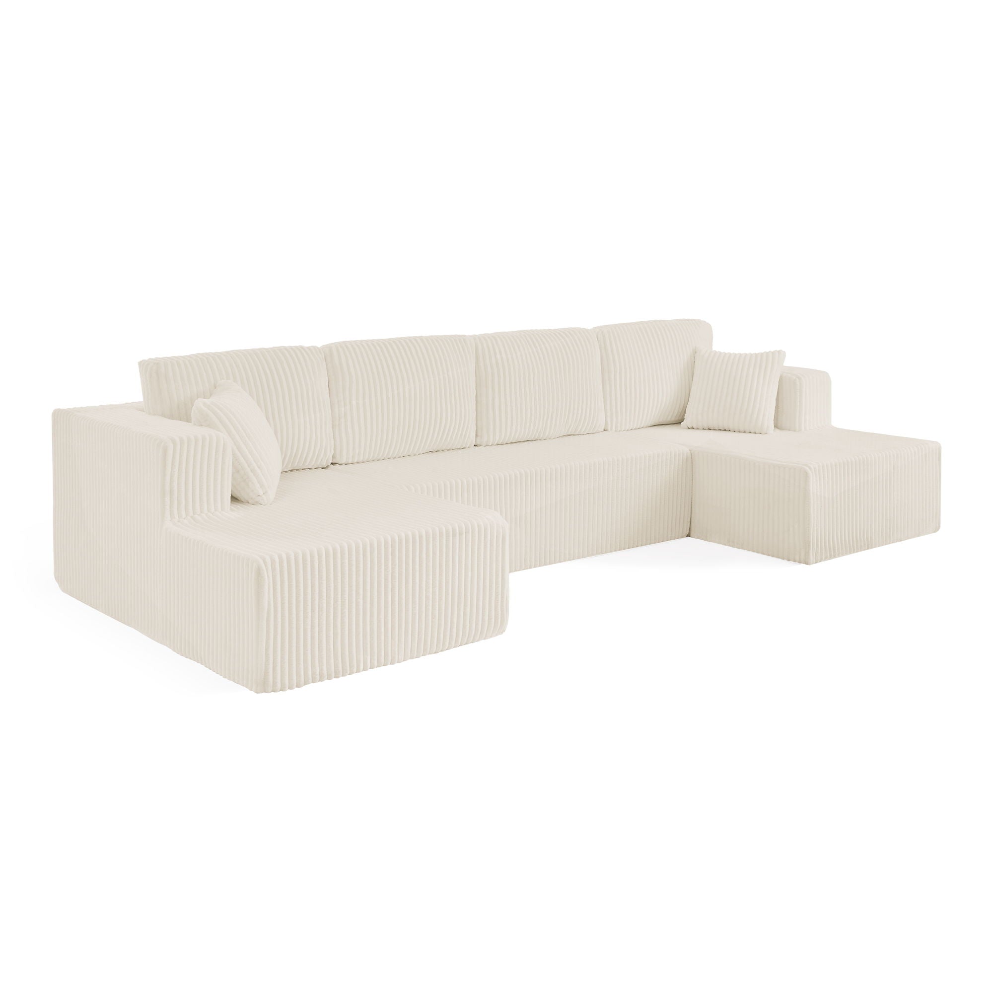 Modern Minimalist U - Shape Modular Sectional Sofa