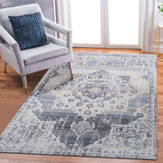 Payas - 8' X 10' Medallion Area Rug - Cream / Blue