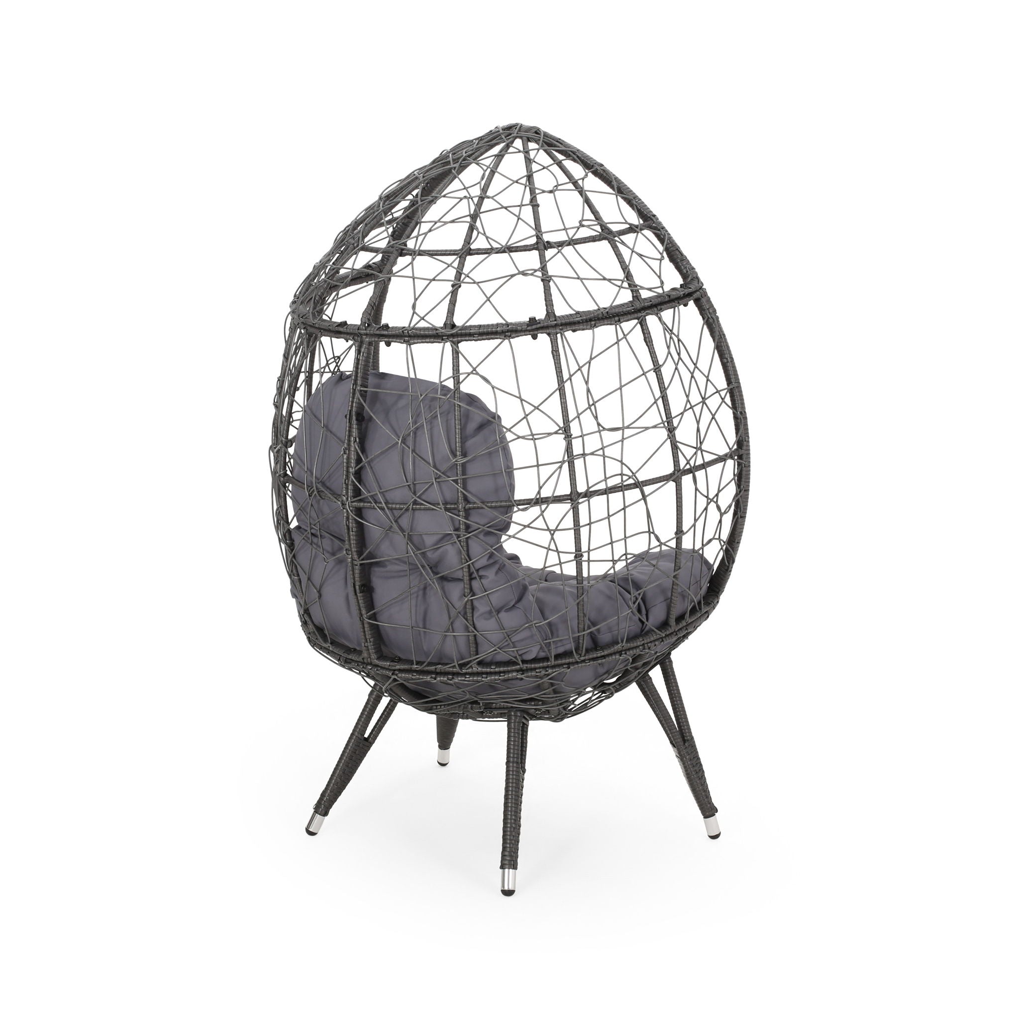Cosmos - Round Hammered Iron Teardrop Chair