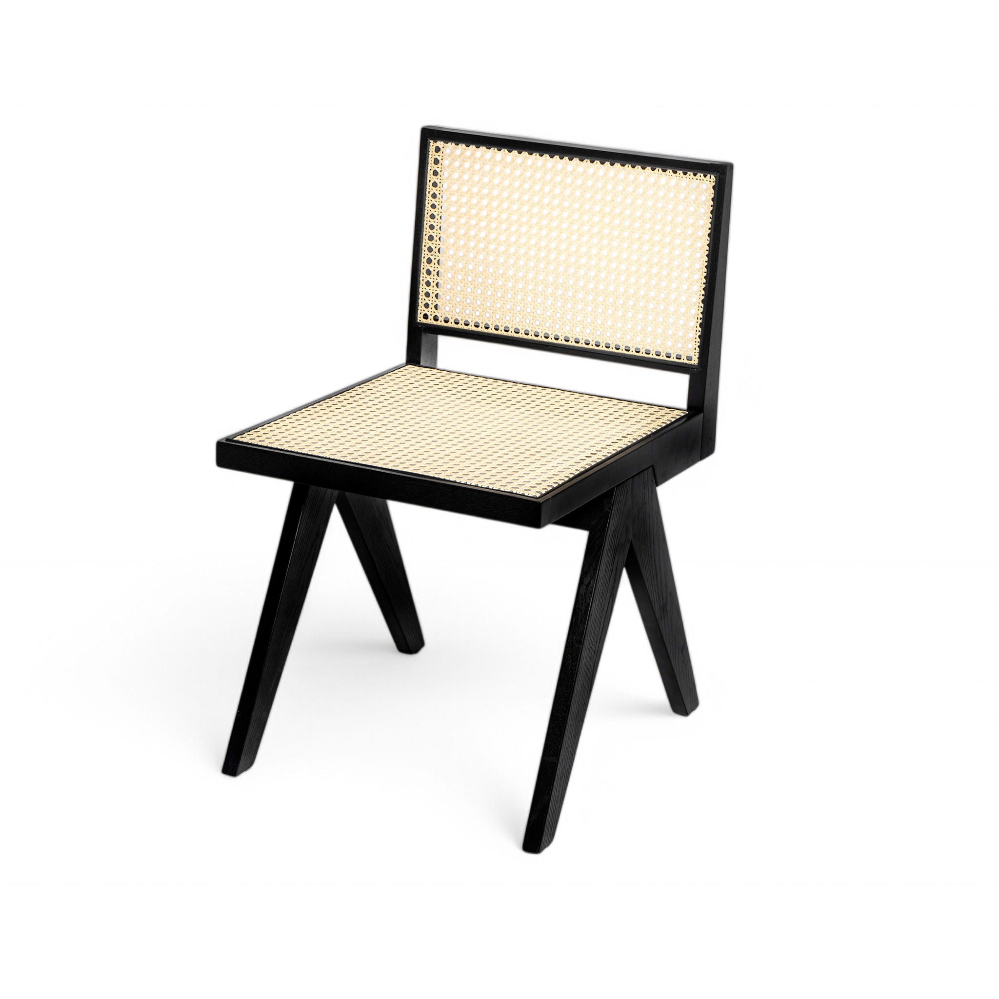 Chandigarh Dining Room Chairs With Natural Rattan (Set of 2)