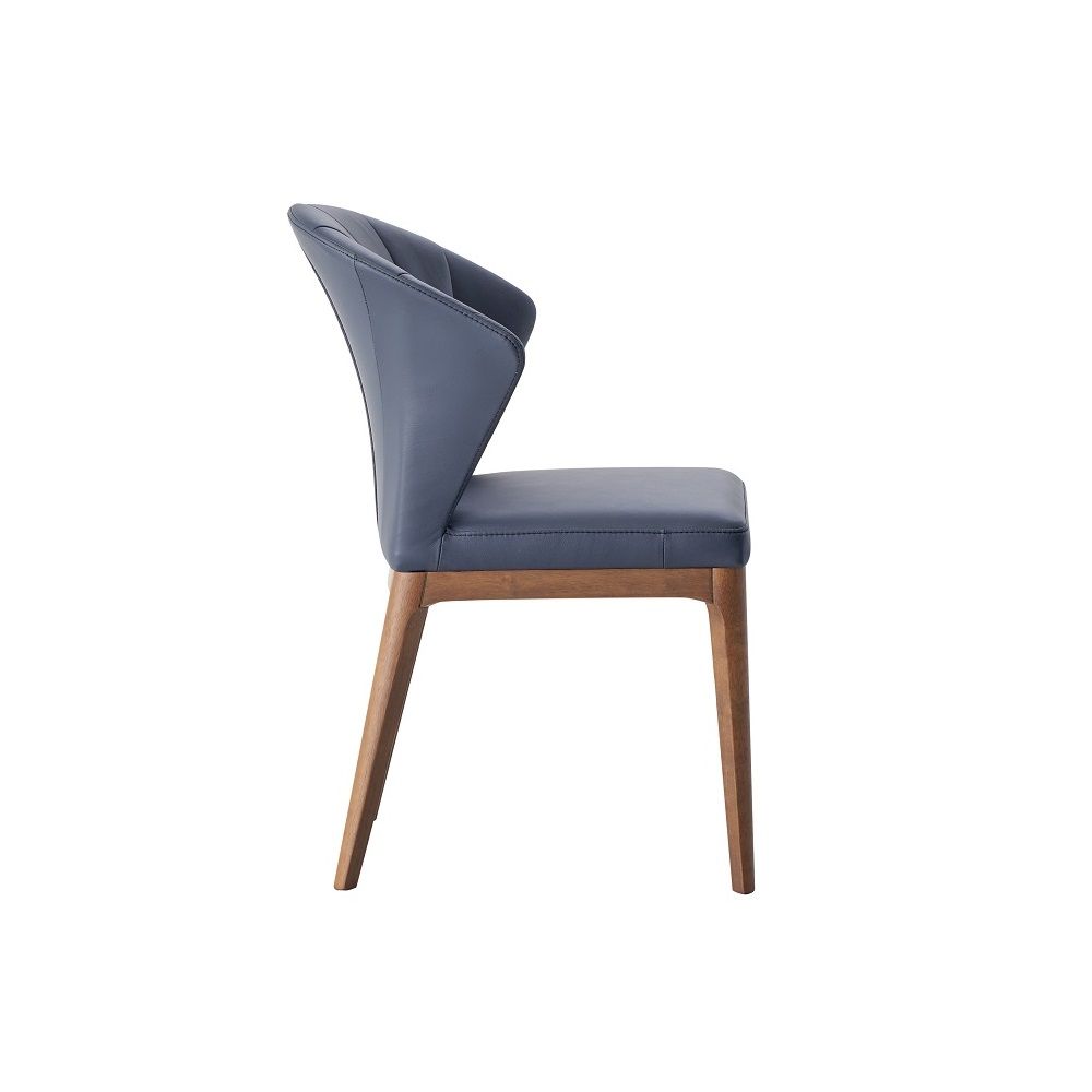 ACME Seraphyne - Side Chair (Set of 2) - Slate & Walnut | Meri Furniture