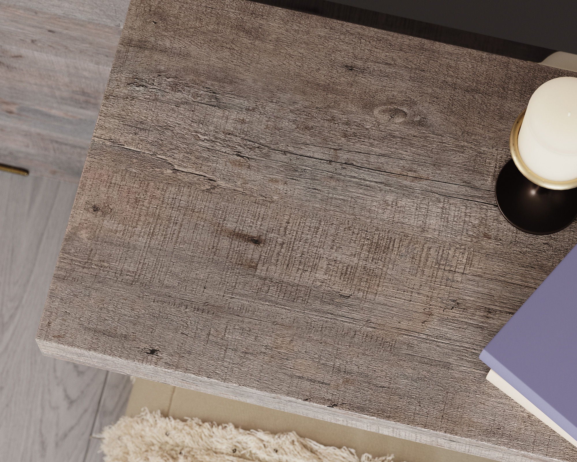 Entertainment Wall in Weathered Wood