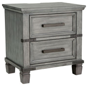 Signature Design by Ashley® Russelyn - Gray - Two Drawer Night Stand | Meri Furniture