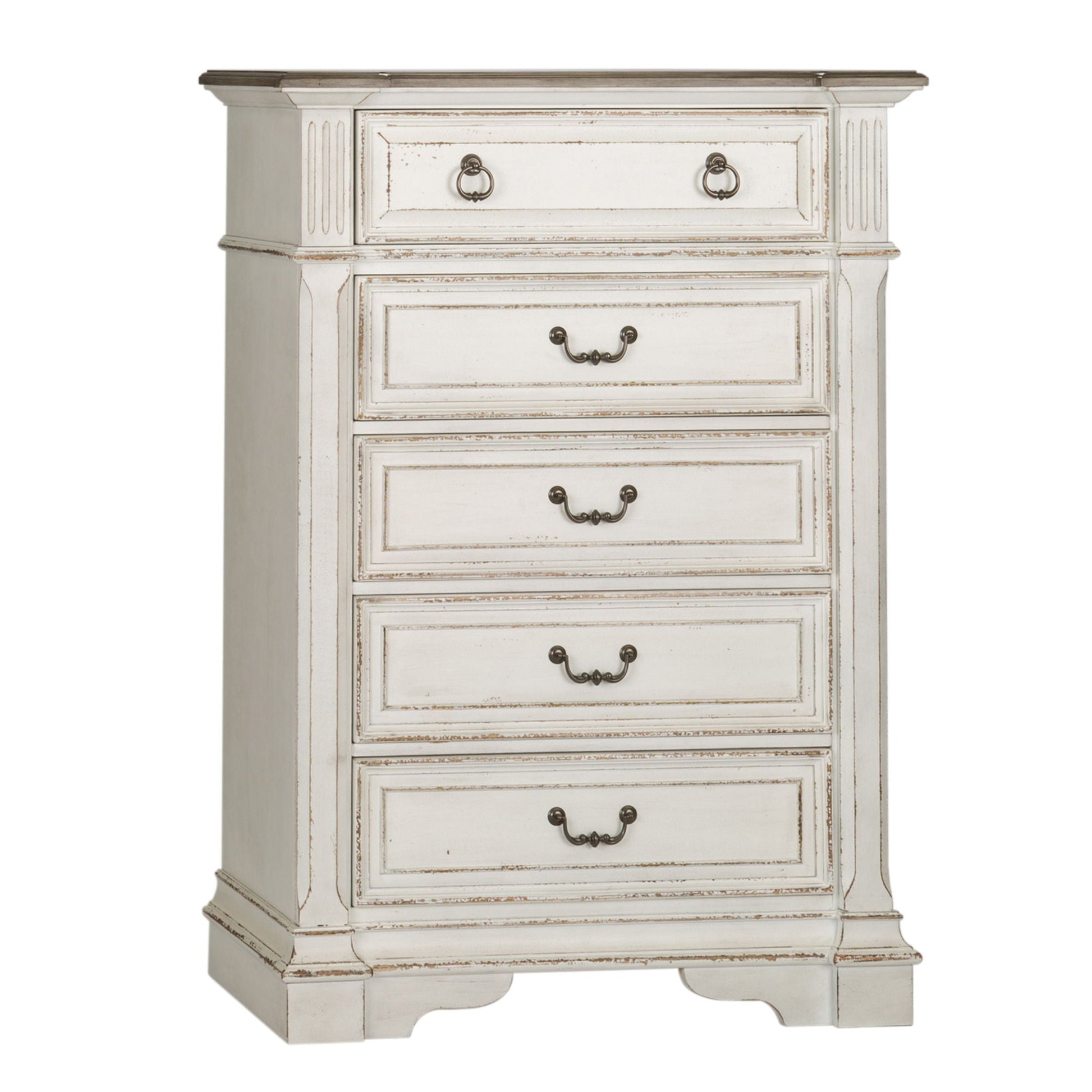 Liberty Furniture Abbey Park - 5 Drawer Chest - White | Meri Furniture