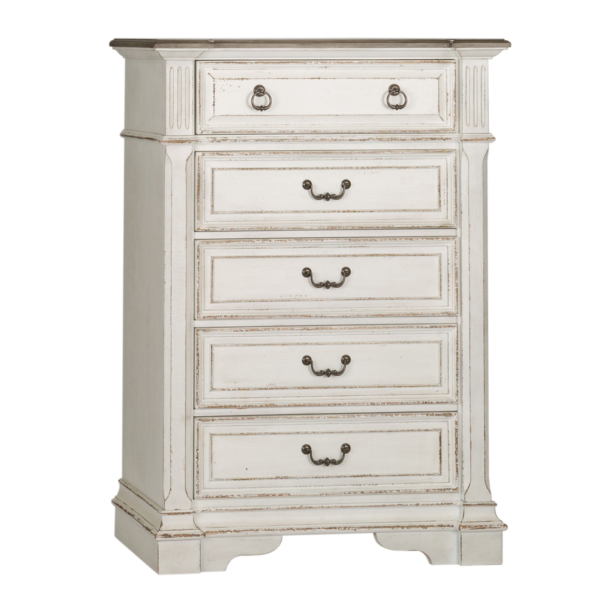 Liberty Furniture Abbey Park - 5 Drawer Chest - White | Meri Furniture